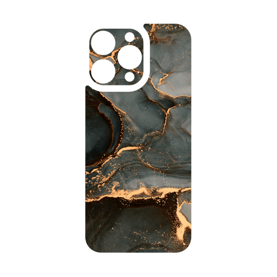 iPhone 15 PRO Qcaze - SIGNATURE AGATE GEODE Deep Forest (Case + Skin Kit)