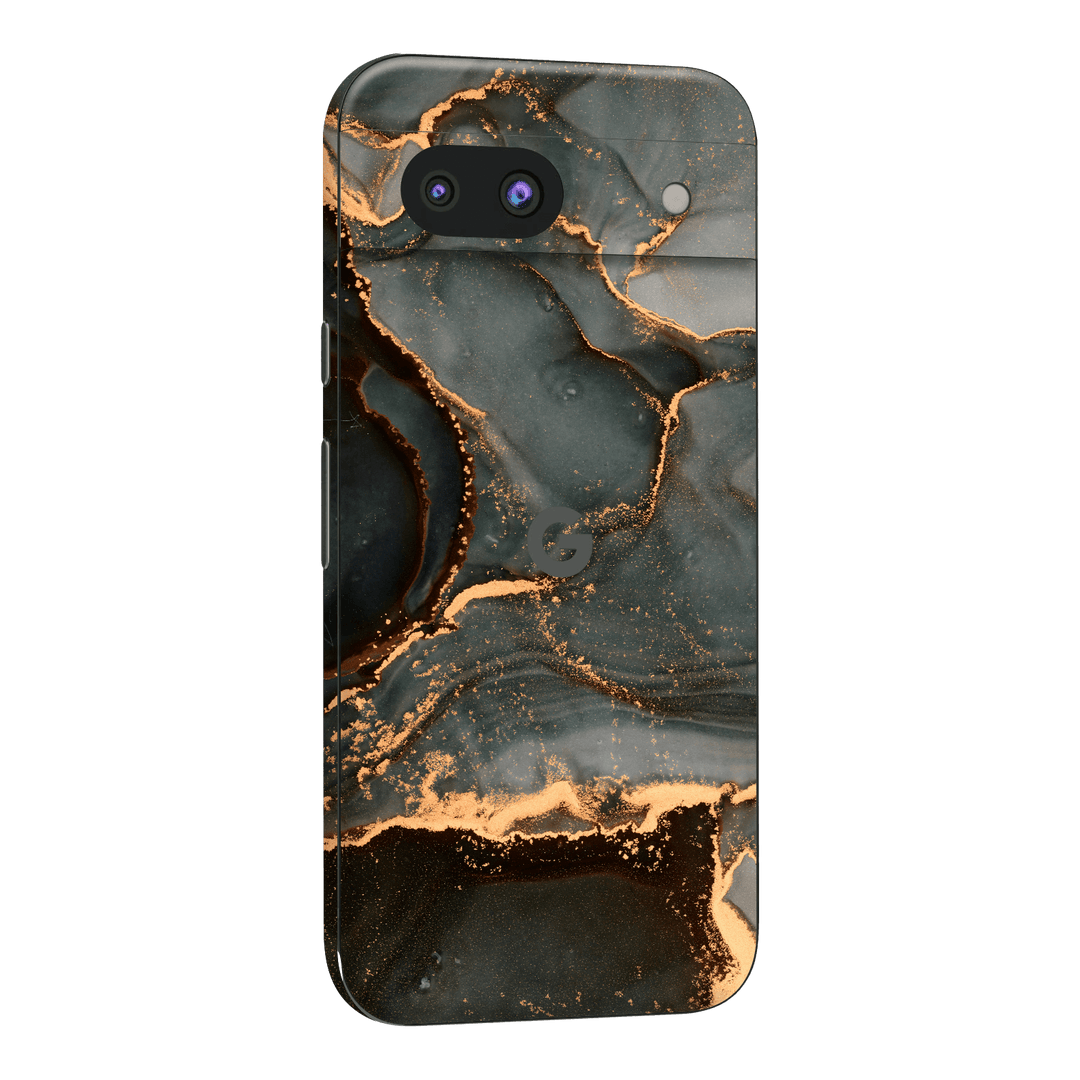 Google Pixel 8a Print Printed Custom SIGNATURE AGATE GEODE Deep Forest Skin, Wrap, Decal, Protector, Cover by QSKINZ | qskinz.com