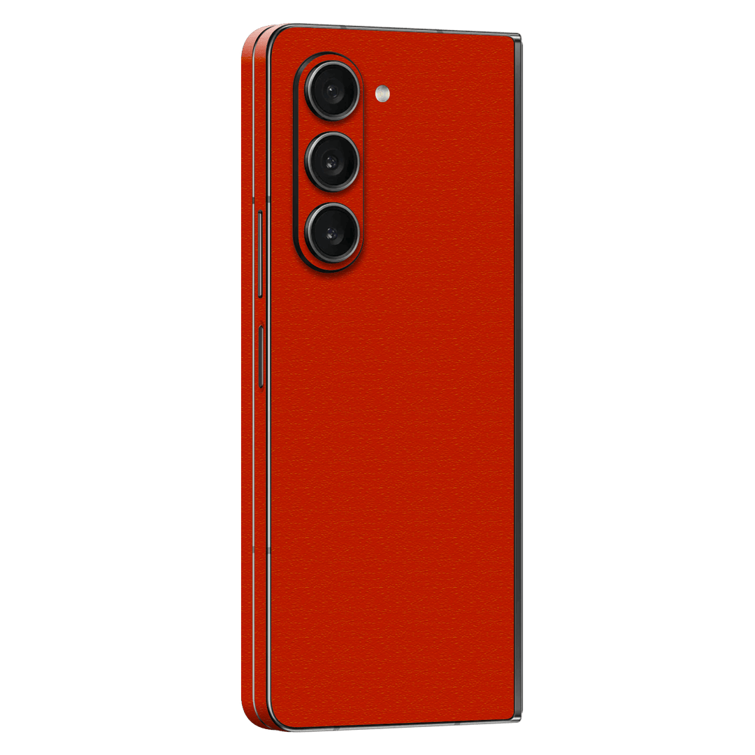 Samsung Galaxy Z Fold 5 (2023) Luxuria Red Cherry Juice Matt 3D Textured Skin Wrap Sticker Decal Cover Protector by EasySkinz | EasySkinz.com