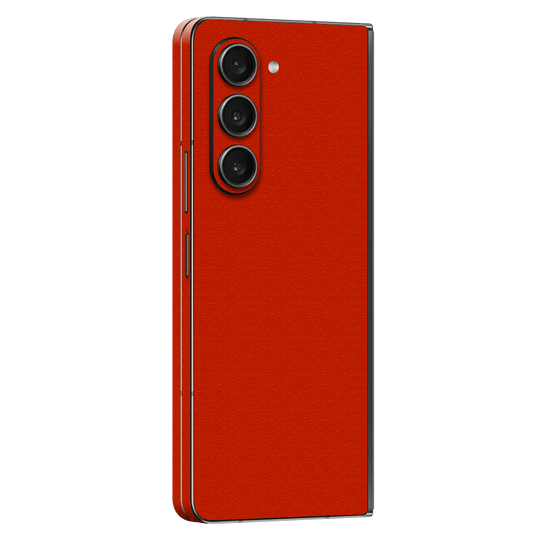 Samsung Galaxy Z Fold 5 (2023) Luxuria Red Cherry Juice Matt 3D Textured Skin Wrap Sticker Decal Cover Protector by EasySkinz | EasySkinz.com