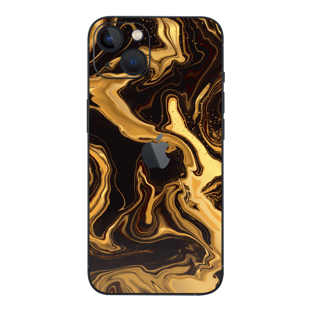 iPhone 15 SIGNATURE AGATE GEODE Melted Gold Skin - Premium Protective Skin Wrap Sticker Decal Cover by QSKINZ | Qskinz.com