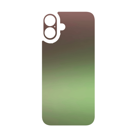iPhone 16 Qcaze - CHAMELEON AVOCADO Matt Metallic (Case + Skin Kit)