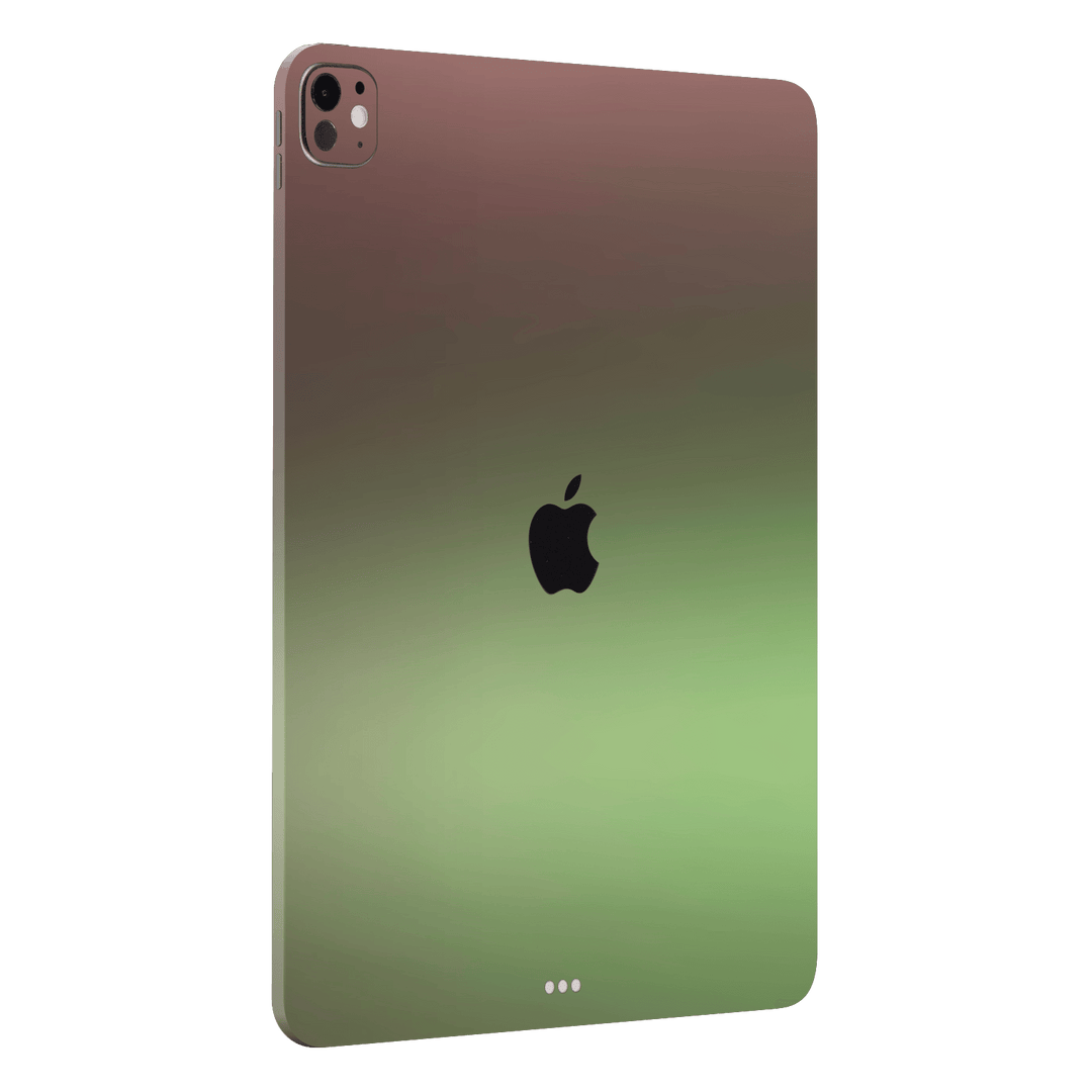 iPad Pro 11” (M4) Chameleon Avocado Colour-changing Metallic Skin Wrap Sticker Decal Cover Protector by QSKINZ | qskinz.com