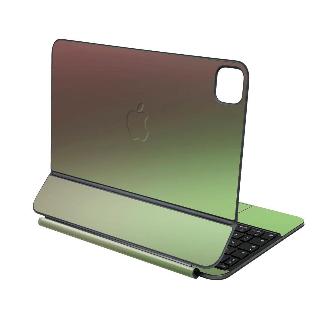 Magic Keyboard for iPad PRO 11” (M4, 2024) Chameleon Avocado Colour-changing Metallic Skin Wrap Sticker Decal Cover Protector by QSKINZ | qskinz.com