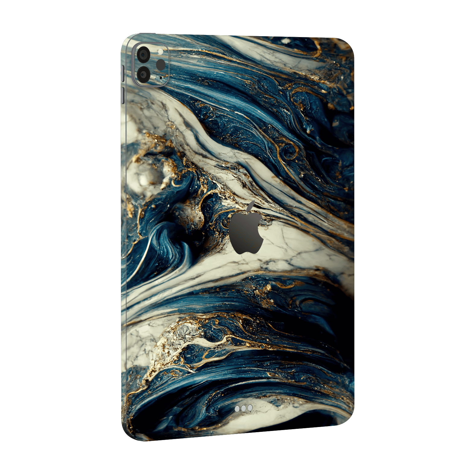 iPad PRO 12.9" (2021) Printed Custom SIGNATURE Agate Geode Naia Ocean Blue Stone Skin Wrap Sticker Decal Cover Protector by EasySkinz | EasySkinz.com