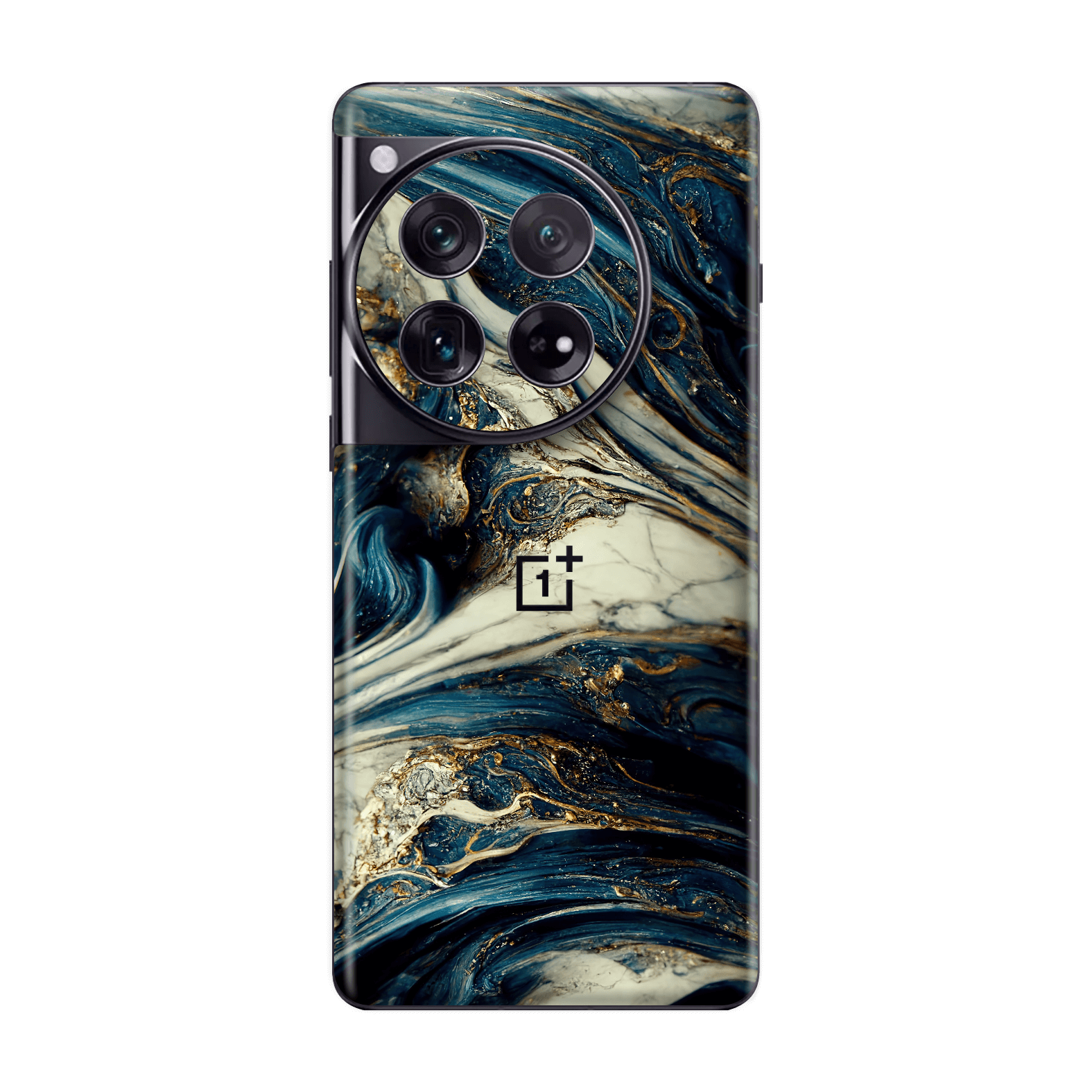 OnePlus 12 Printed Custom SIGNATURE Agate Geode Naia Ocean Blue Stone Skin Wrap Sticker Decal Cover Protector by QSKINZ | qskinz.com