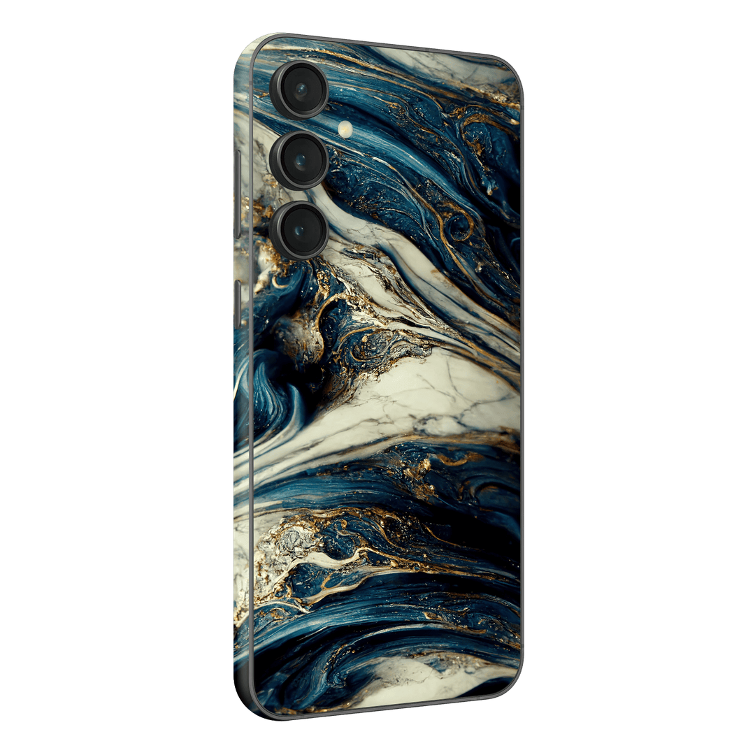 Samsung Galaxy S23 (FE) Printed Custom SIGNATURE Agate Geode Naia Ocean Blue Stone Skin Wrap Sticker Decal Cover Protector by EasySkinz | EasySkinz.com