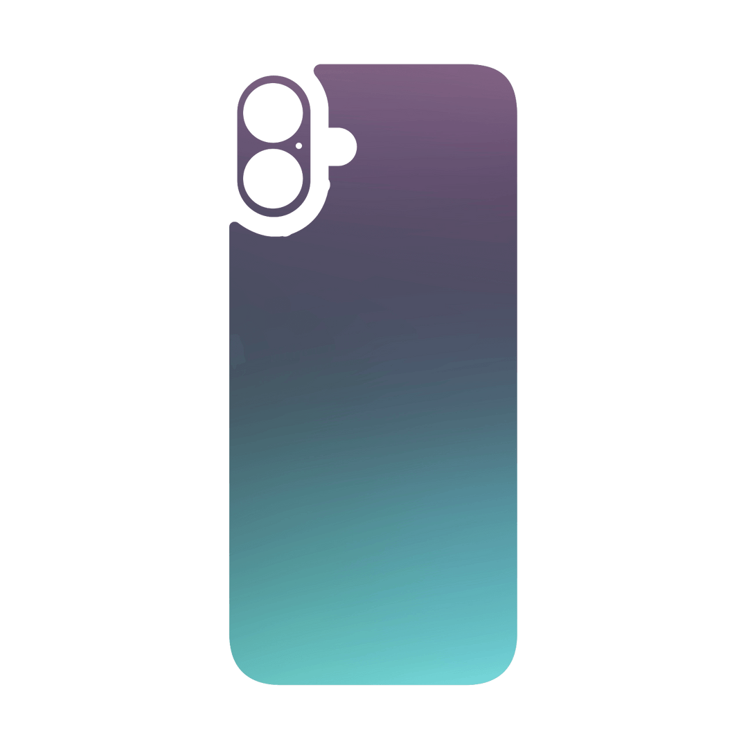 iPhone 16 Plus Qcaze - CHAMELEON TURQUOISE LAVENDER Matt Metallic (Case + Skin Kit)