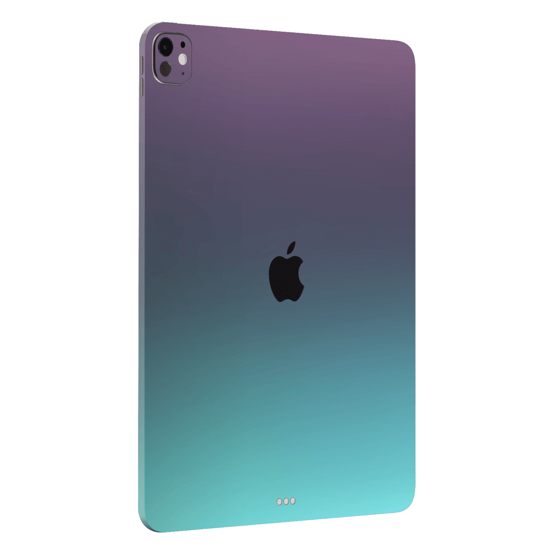iPad Pro 11” (M4) Chameleon Turquoise-Lavender Lilac Colour-changing Metallic Skin Wrap Sticker Decal Cover Protector by QSKINZ | qskinz.com