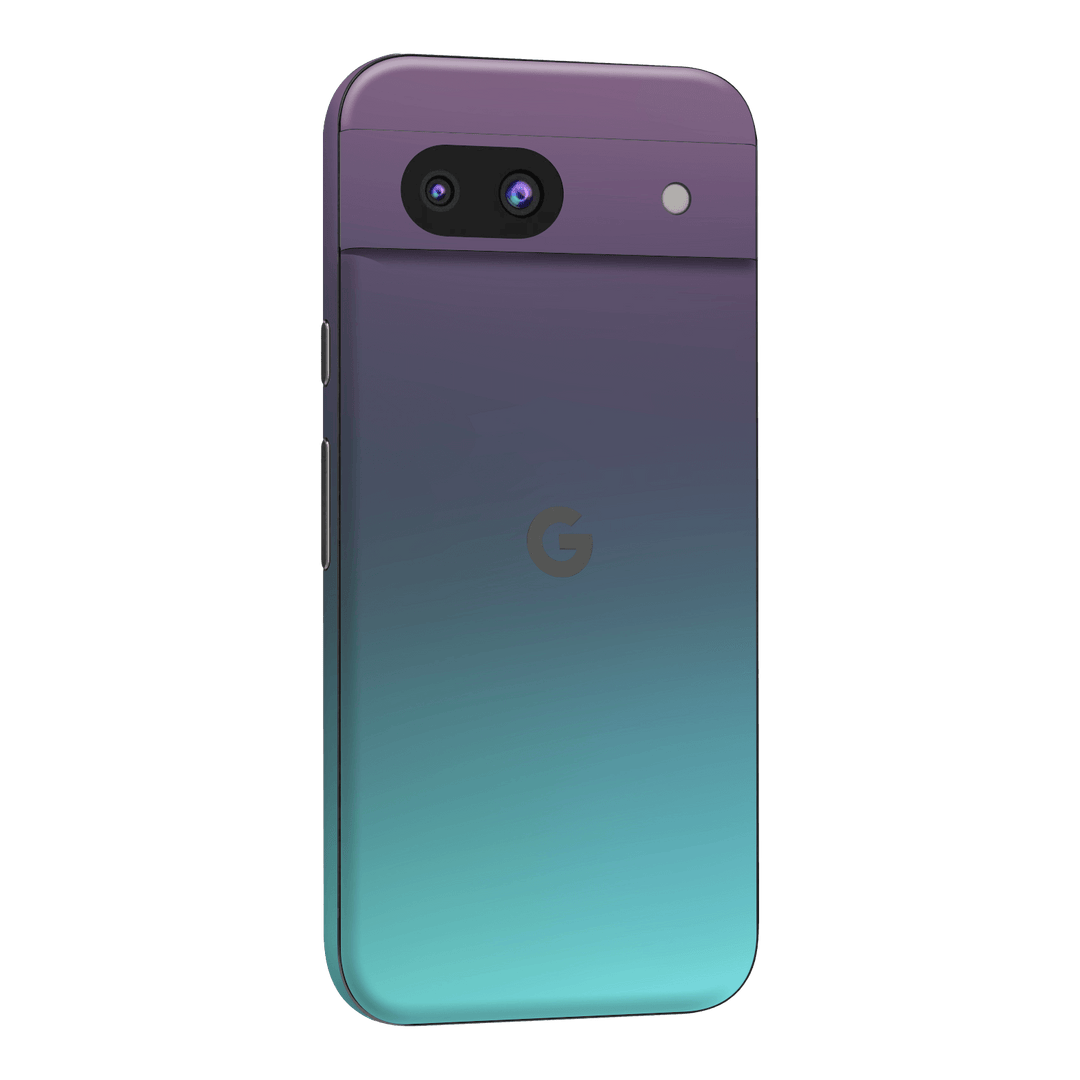 Google Pixel 8a Chameleon Turquoise-Lavender Lilac Colour-changing Metallic Skin Wrap Sticker Decal Cover Protector by QSKINZ | qskinz.com
