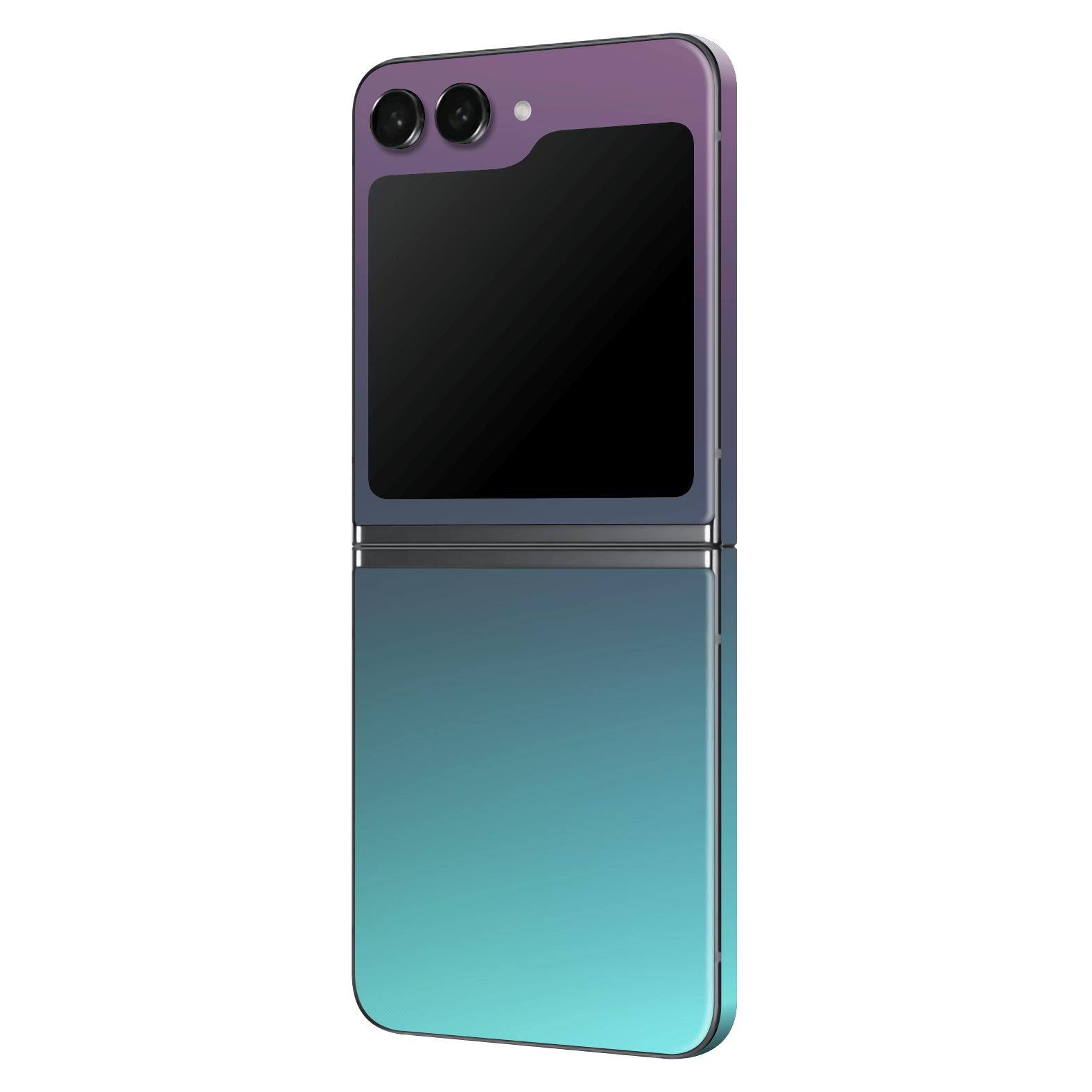 Samsung Galaxy Z Flip 5 (2023) Chameleon Turquoise-Lavender Lilac Colour-changing Metallic Skin Wrap Sticker Decal Cover Protector by EasySkinz | EasySkinz.com