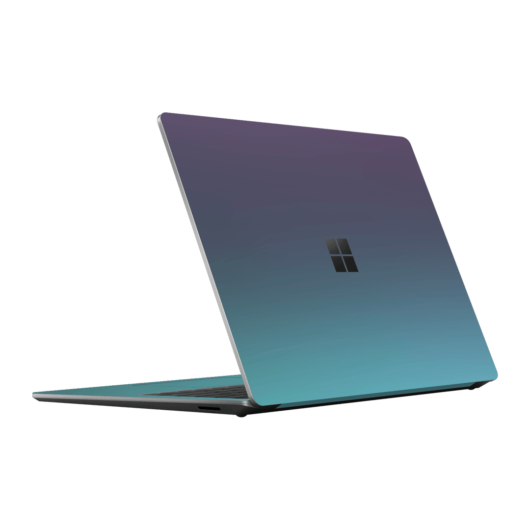Microsoft Surface Laptop 5, 15" Chameleon Turquoise-Lavender Lilac Colour-changing Metallic Skin Wrap Sticker Decal Cover Protector by EasySkinz | EasySkinz.com