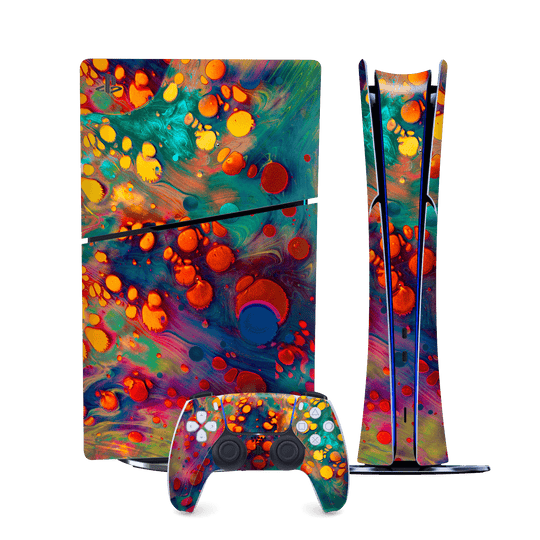 PS5 SLIM DIGITAL EDITION (PlayStation 5 SLIM) Print Printed Custom SIGNATURE Abstract Art Impression Skin Wrap Sticker Decal Cover Protector by QSKINZ | qskinz.com