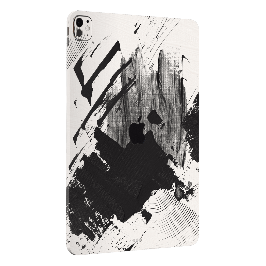 iPad Pro 11” (M4) Print Printed Custom SIGNATURE Black and White Madness Skin Wrap Sticker Decal Cover Protector by QSKINZ | qskinz.com