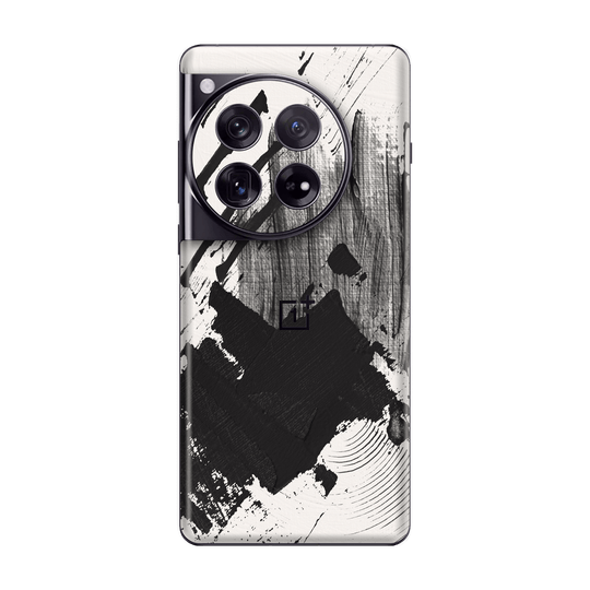 OnePlus 12 Print Printed Custom SIGNATURE Black and White Madness Skin Wrap Sticker Decal Cover Protector by QSKINZ | qskinz.com