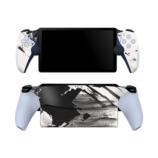 PlayStation PORTAL Print Printed Custom SIGNATURE Black and White Madness Skin Wrap Sticker Decal Cover Protector by QSKINZ | qskinz.com