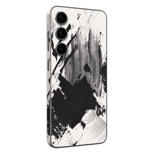 Samsung Galaxy S24 Print Printed Custom SIGNATURE Black and White Madness Skin Wrap Sticker Decal Cover Protector by EasySkinz | EasySkinz.com