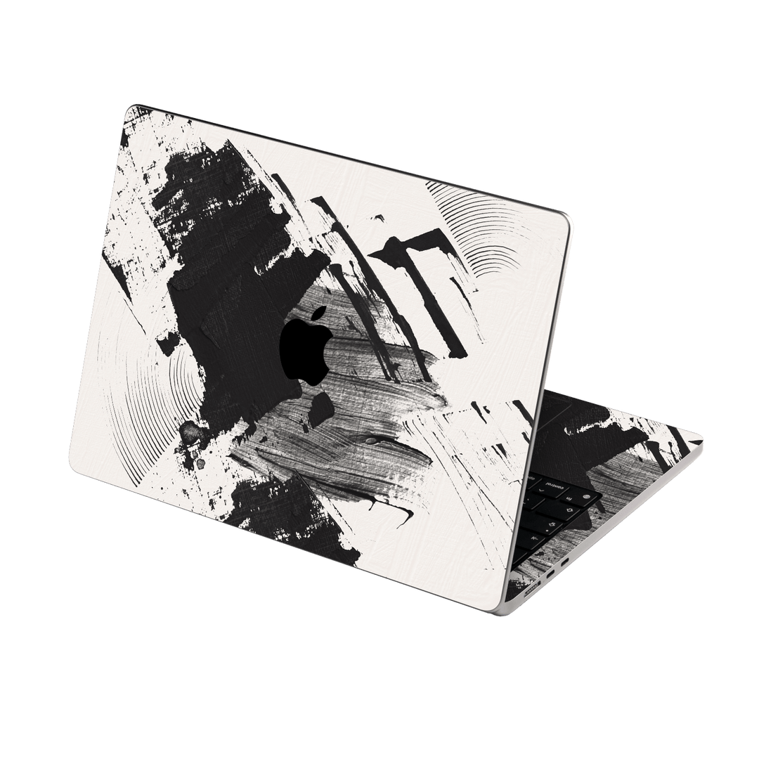 MacBook Air 15" (2023, M2) Print Printed Custom SIGNATURE Black and White Madness Skin Wrap Sticker Decal Cover Protector by EasySkinz | EasySkinz.com