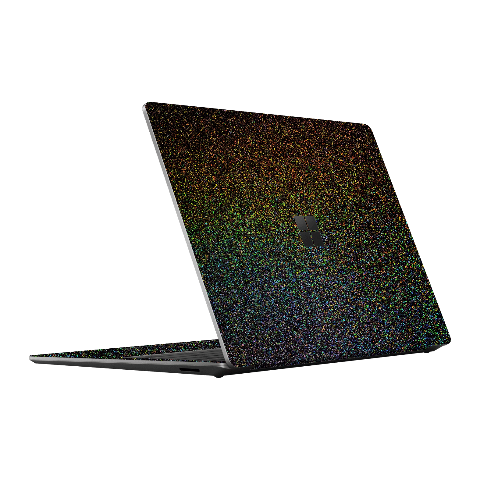 Microsoft Surface Laptop Go 3 GALAXY Galactic Black Milky Way Rainbow Sparkling Metallic Gloss Finish Skin Wrap Sticker Decal Cover Protector by EasySkinz | EasySkinz.com