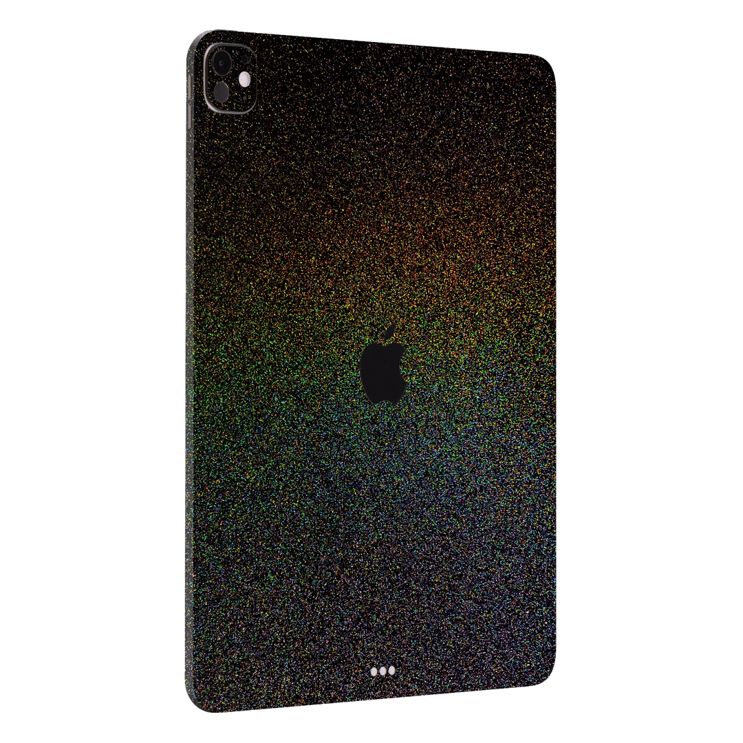 iPad Pro 11” (M4) GALAXY Galactic Black Milky Way Rainbow Sparkling Metallic Gloss Finish Skin Wrap Sticker Decal Cover Protector by QSKINZ | qskinz.com