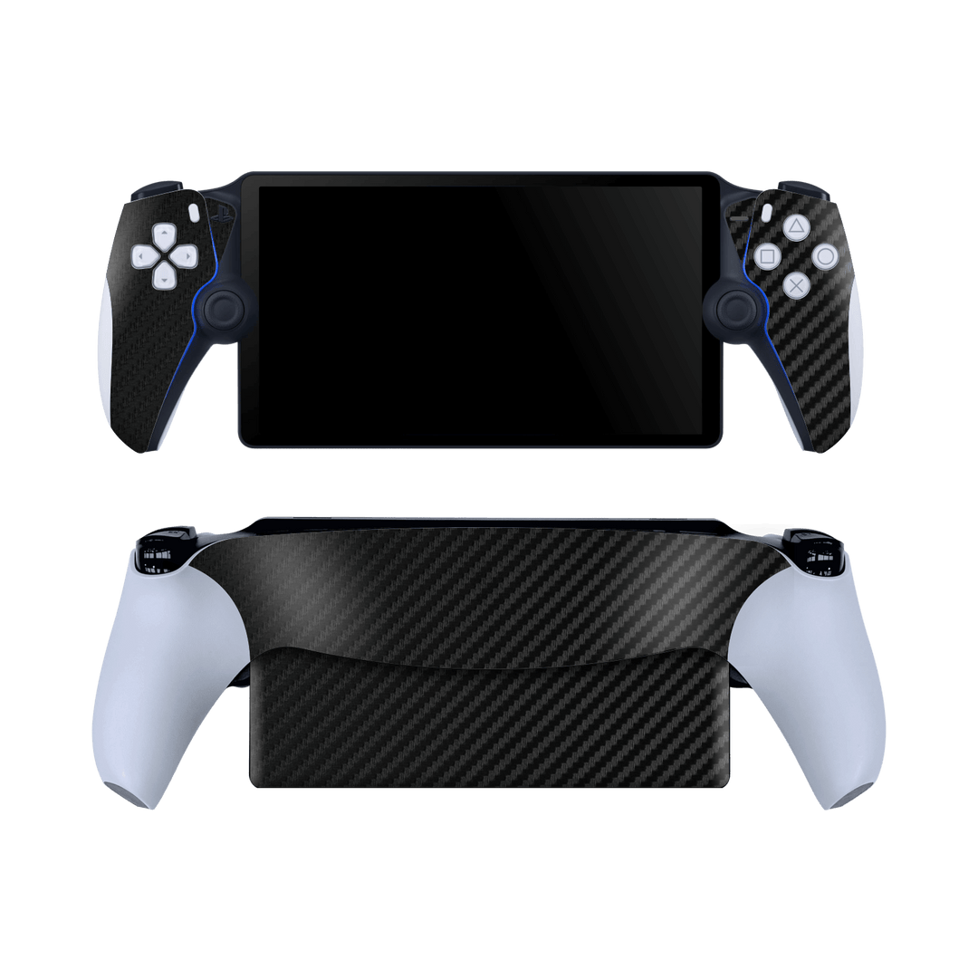 PlayStation PORTAL Black 3D Textured Carbon Fibre Fiber Skin Wrap Sticker Decal Cover Protector by QSKINZ | qskinz.com