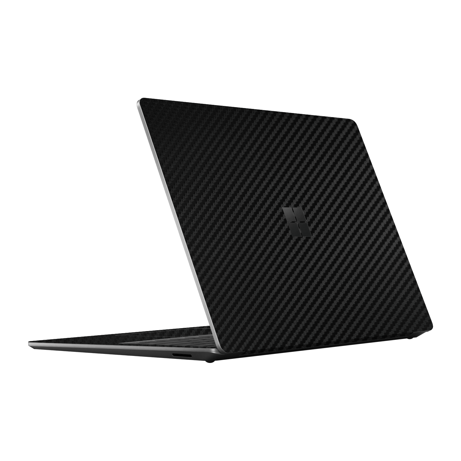 Microsoft Surface Laptop 5, 13.5” Black 3D Textured Carbon Fibre Fiber Skin Wrap Sticker Decal Cover Protector by EasySkinz | EasySkinz.com