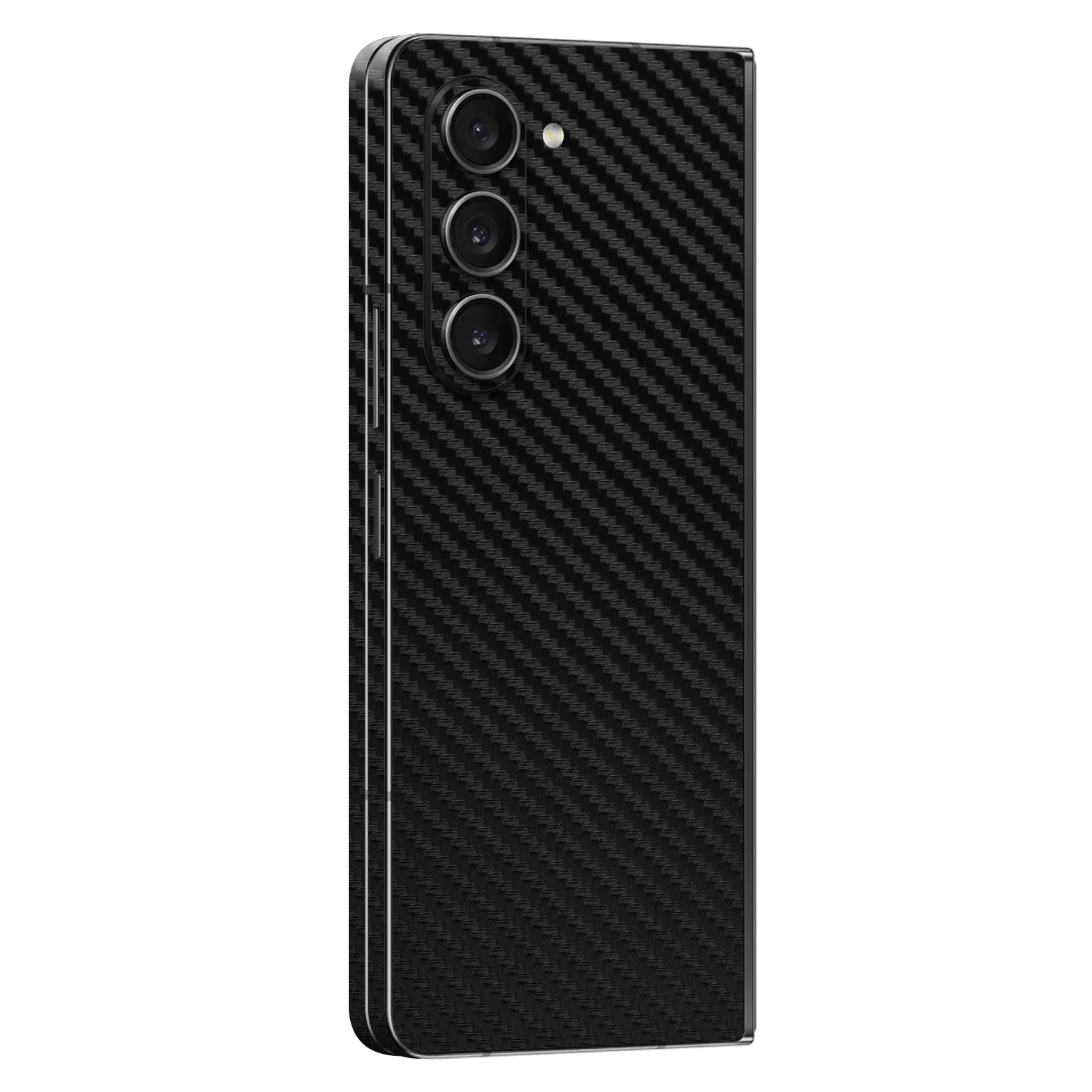 Samsung Galaxy Z Fold 5 (2023) Black 3D Textured Carbon Fibre Fiber Skin Wrap Sticker Decal Cover Protector by EasySkinz | EasySkinz.com