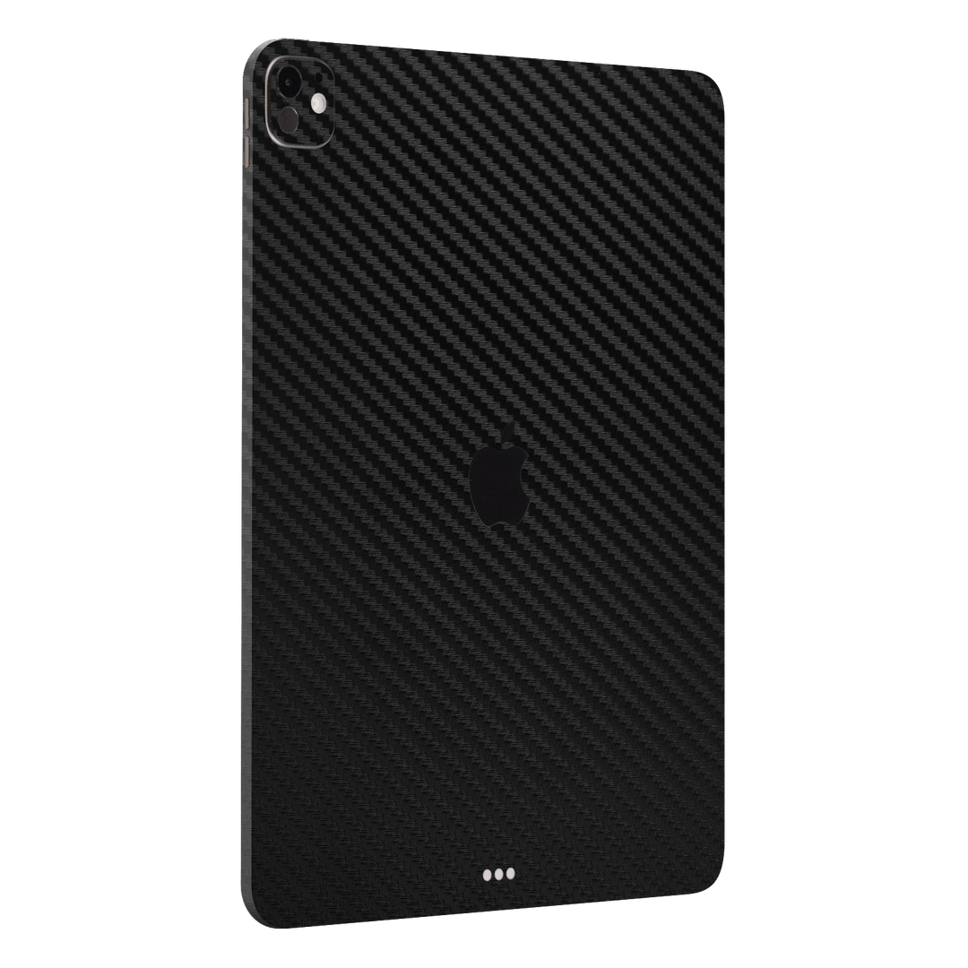 iPad Pro 11” (M4) Black 3D Textured Carbon Fibre Fiber Skin Wrap Sticker Decal Cover Protector by QSKINZ | qskinz.com