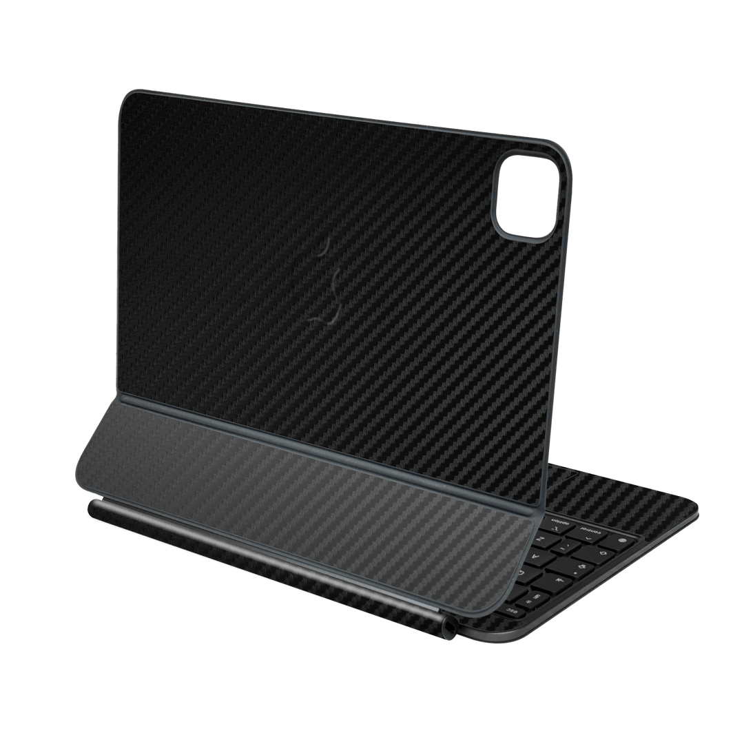 Magic Keyboard for iPad PRO 11” (M4, 2024) Black 3D Textured Carbon Fibre Fiber Skin Wrap Sticker Decal Cover Protector by QSKINZ | qskinz.com