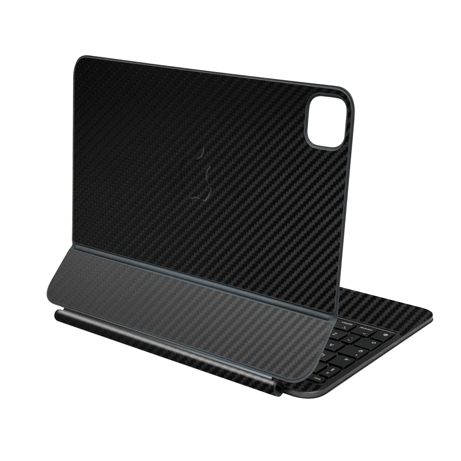 Magic Keyboard for iPad PRO 11” (M4, 2024) Black 3D Textured Carbon Fibre Fiber Skin Wrap Sticker Decal Cover Protector by QSKINZ | qskinz.com