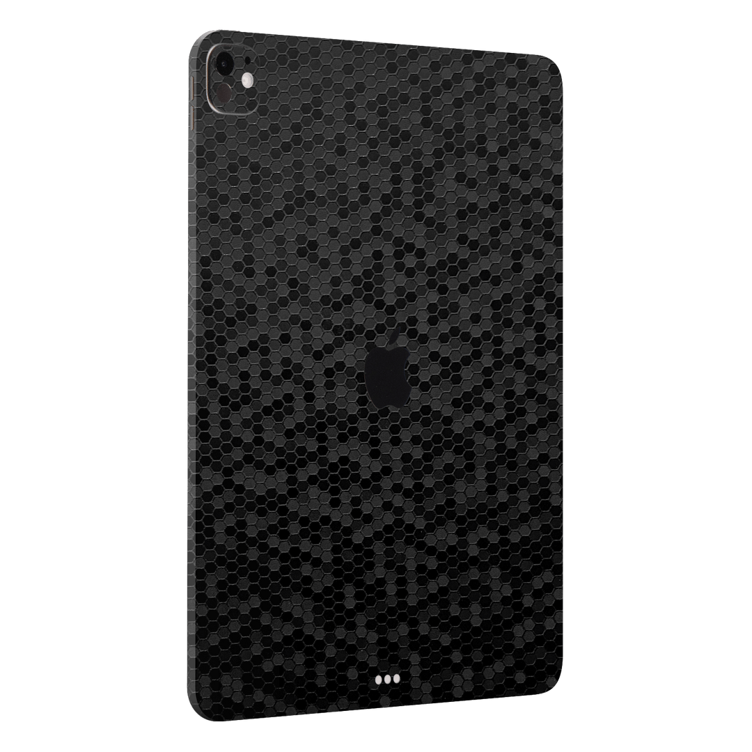 iPad PRO 13" (M4) Luxuria Black Honeycomb 3D Textured Skin Wrap Sticker Decal Cover Protector by QSKINZ | qskinz.com