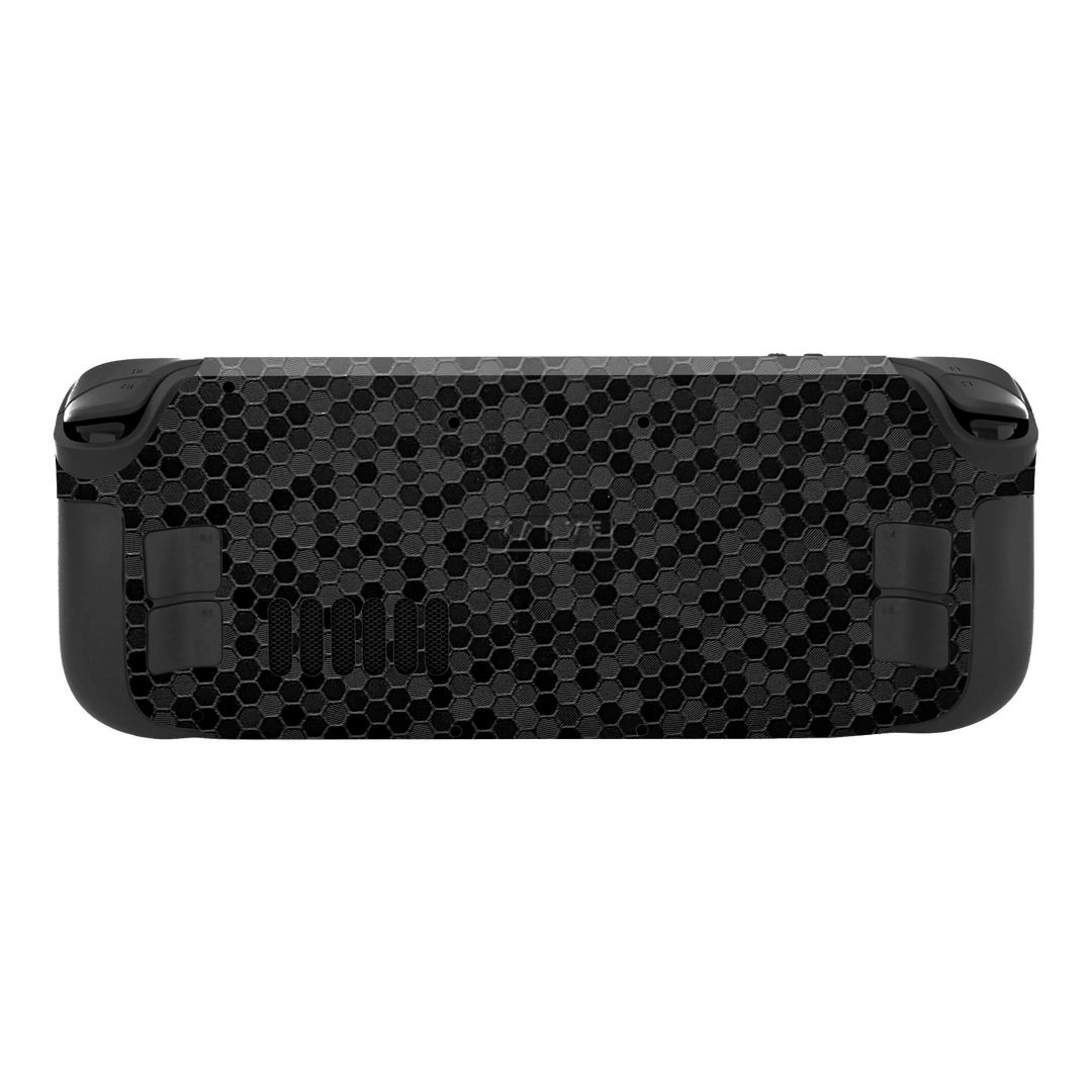 Steam Deck OLED Luxuria Black Honeycomb 3D Textured Skin Wrap Sticker Decal Cover Protector by EasySkinz | EasySkinz.com