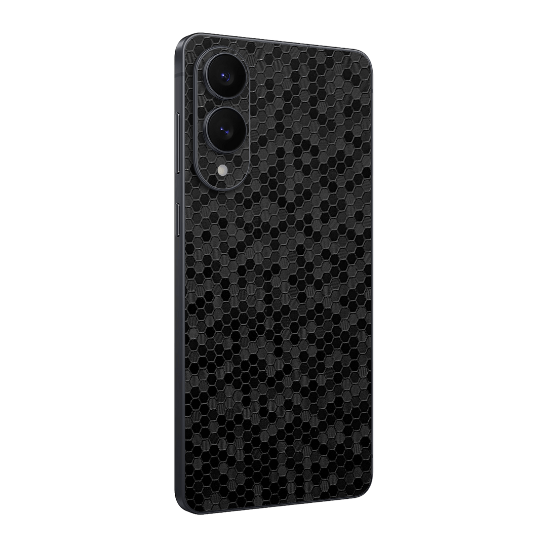 Samsung Galaxy S25 EDGE BLACK HONEYCOMB Skin1