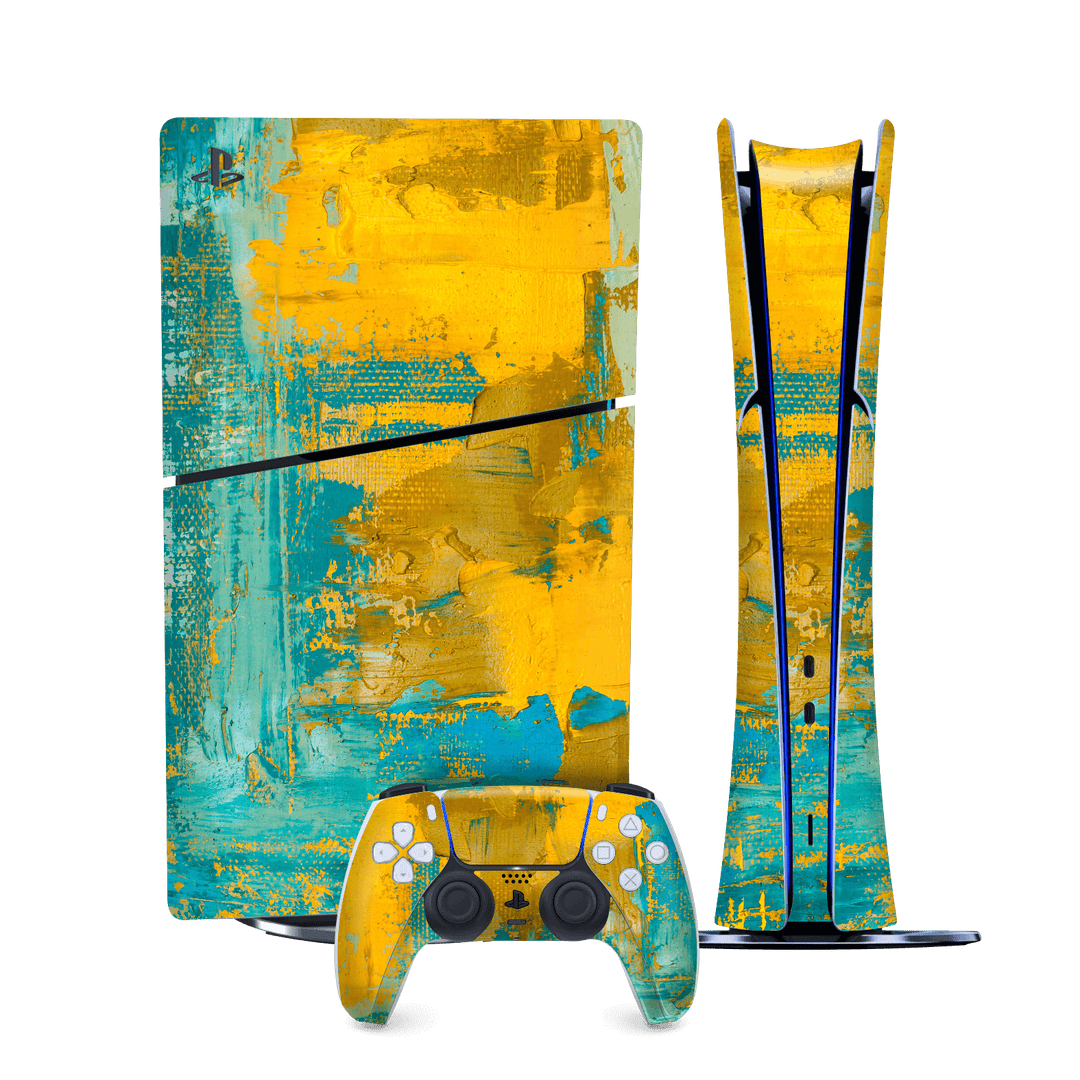 PS5 SLIM DIGITAL EDITION (PlayStation 5 SLIM) Print Printed Custom SIGNATURE Art in FLORENCE Skin, Wrap, Decal, Protector, Cover by QSKINZ | qskinz.com