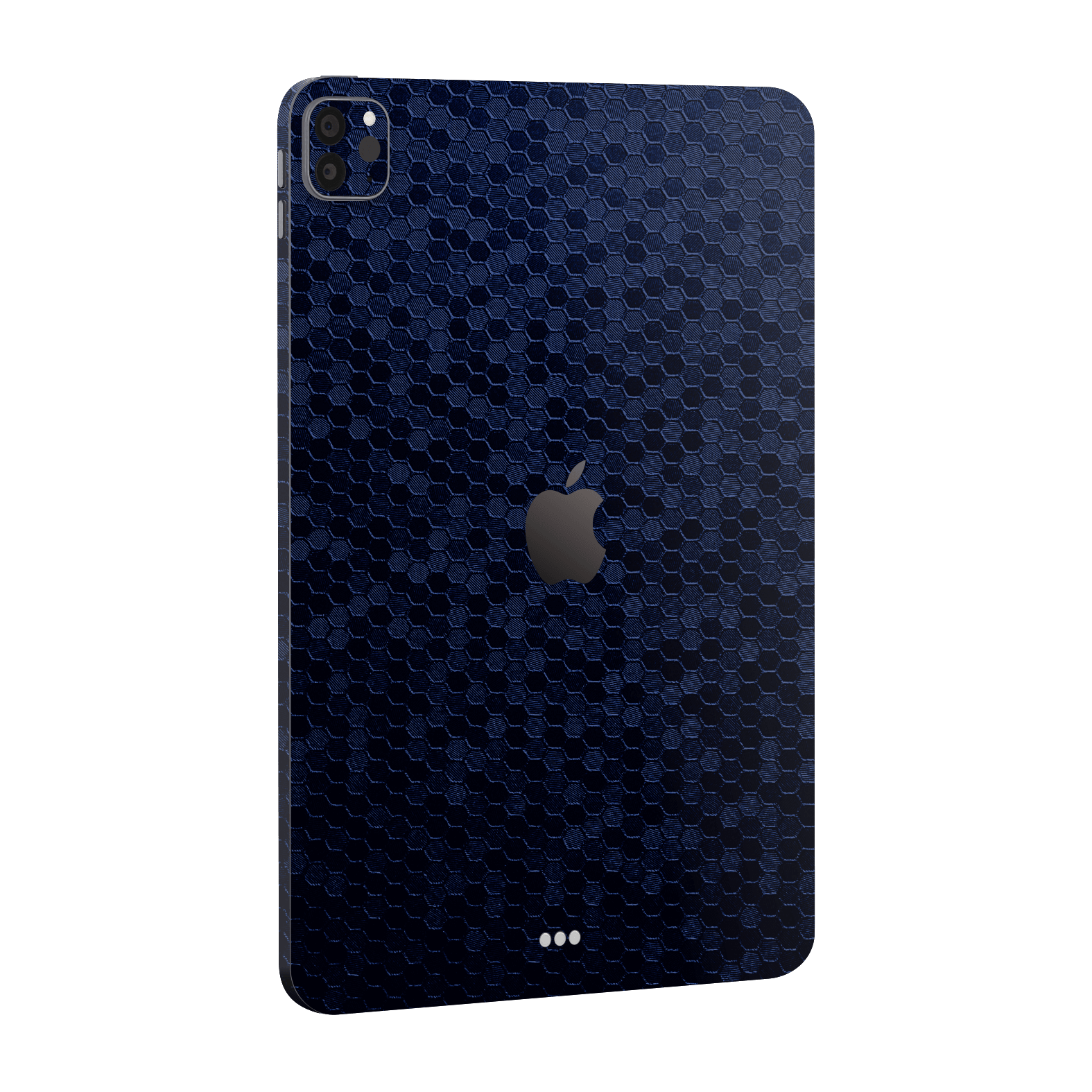 iPad PRO 12.9" (2021) Luxuria Navy Blue Honeycomb 3D Textured Skin Wrap Sticker Decal Cover Protector by EasySkinz | EasySkinz.com