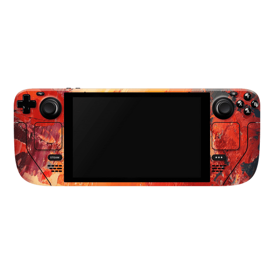 Steam Deck OLED Print Printed Custom SIGNATURE Sunset in Oia Painting Skin Wrap Sticker Decal Cover Protector by EasySkinz | EasySkinz.com