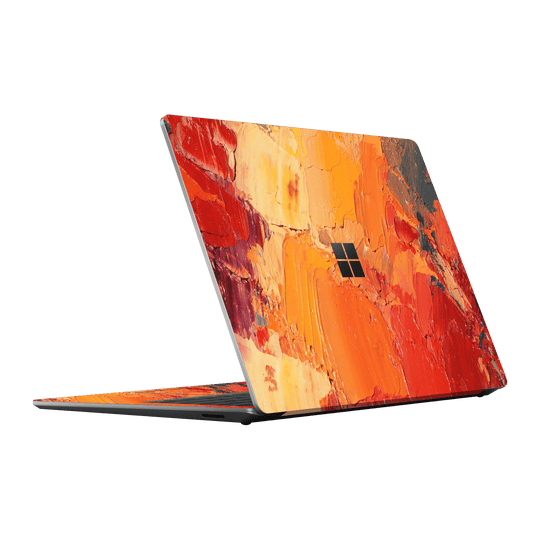 Microsoft Surface Laptop Go 3 Print Printed Custom SIGNATURE Sunset in Oia Painting Skin Wrap Sticker Decal Cover Protector by EasySkinz | EasySkinz.com