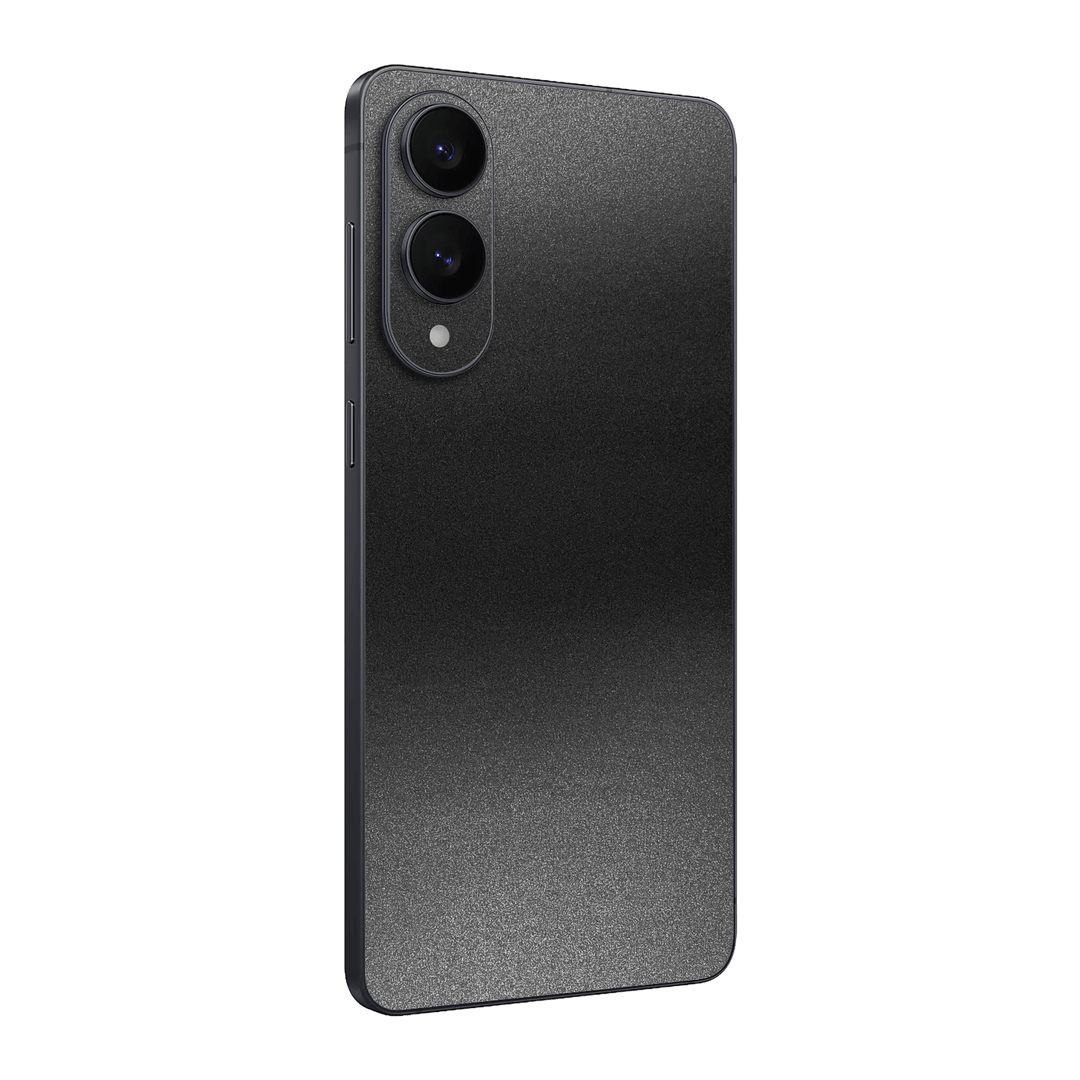 Samsung Galaxy S25 EDGE Space Grey Metallic Matt Matte Skin Wrap Sticker Decal Cover Protector by QSKINZ | qskinz.com
