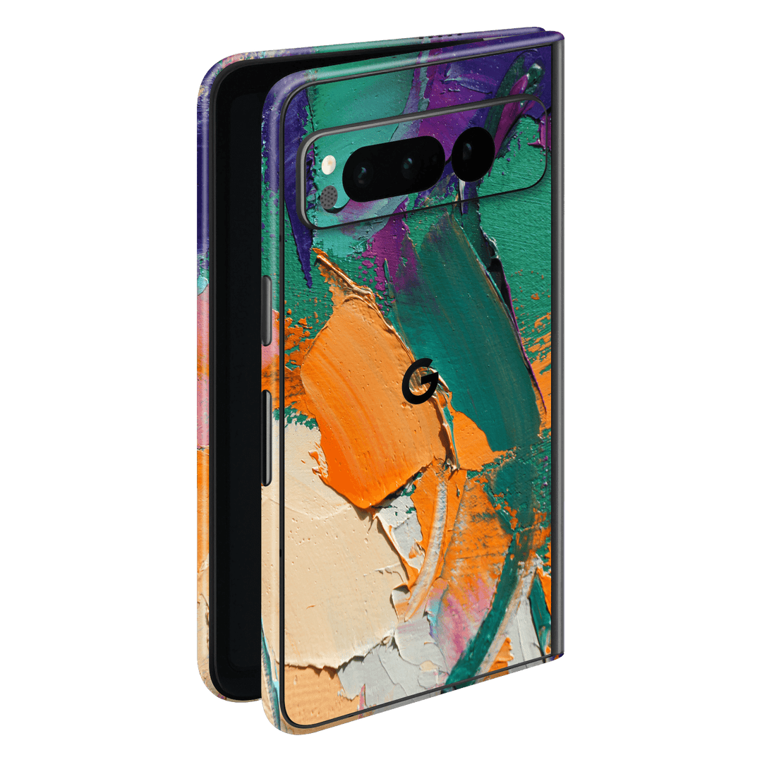 Google Pixel FOLD (2023) Print Printed Custom SIGNATURE Oil Painting Fragment Skin Wrap Sticker Decal Cover Protector by EasySkinz | EasySkinz.com