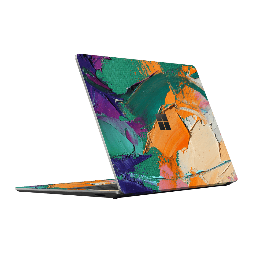 Microsoft Surface Laptop Go 3 Print Printed Custom SIGNATURE Oil Painting Fragment Skin Wrap Sticker Decal Cover Protector by EasySkinz | EasySkinz.com