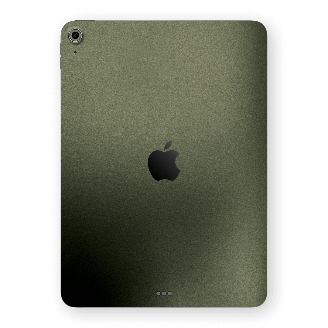 iPad Air 11” (M2) Military Green Metallic Skin Wrap Sticker Decal Cover Protector by QSKINZ | qskinz.com