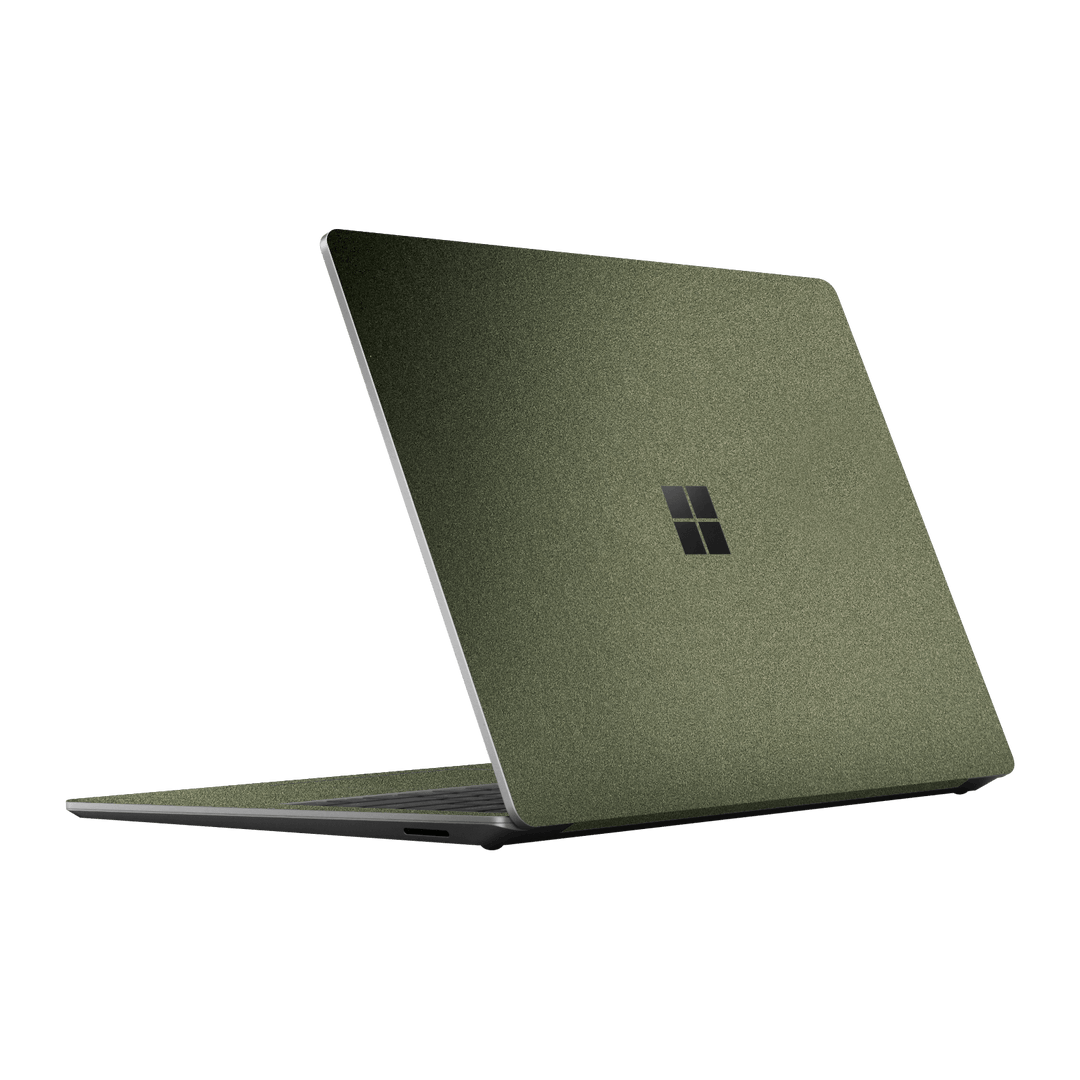 Microsoft Surface Laptop 5, 13.5” Military Green Metallic Skin Wrap Sticker Decal Cover Protector by EasySkinz | EasySkinz.com