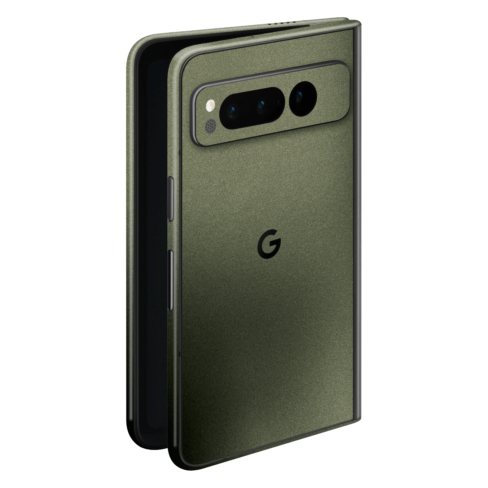 Google Pixel FOLD (2023) Military Green Metallic Skin Wrap Sticker Decal Cover Protector by EasySkinz | EasySkinz.com