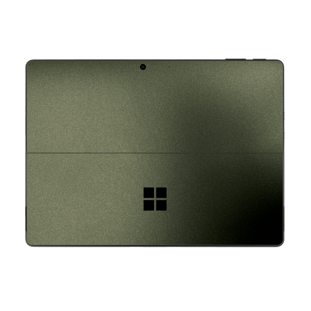 Microsoft Surface Pro 9 Military Green Metallic Skin Wrap Sticker Decal Cover Protector by EasySkinz | EasySkinz.com