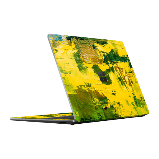 Microsoft Surface Laptop Go 3 Print Printed Custom SIGNATURE Santa Barbara Landscape in Green and Yellow Skin Wrap Sticker Decal Cover Protector by EasySkinz | EasySkinz.com