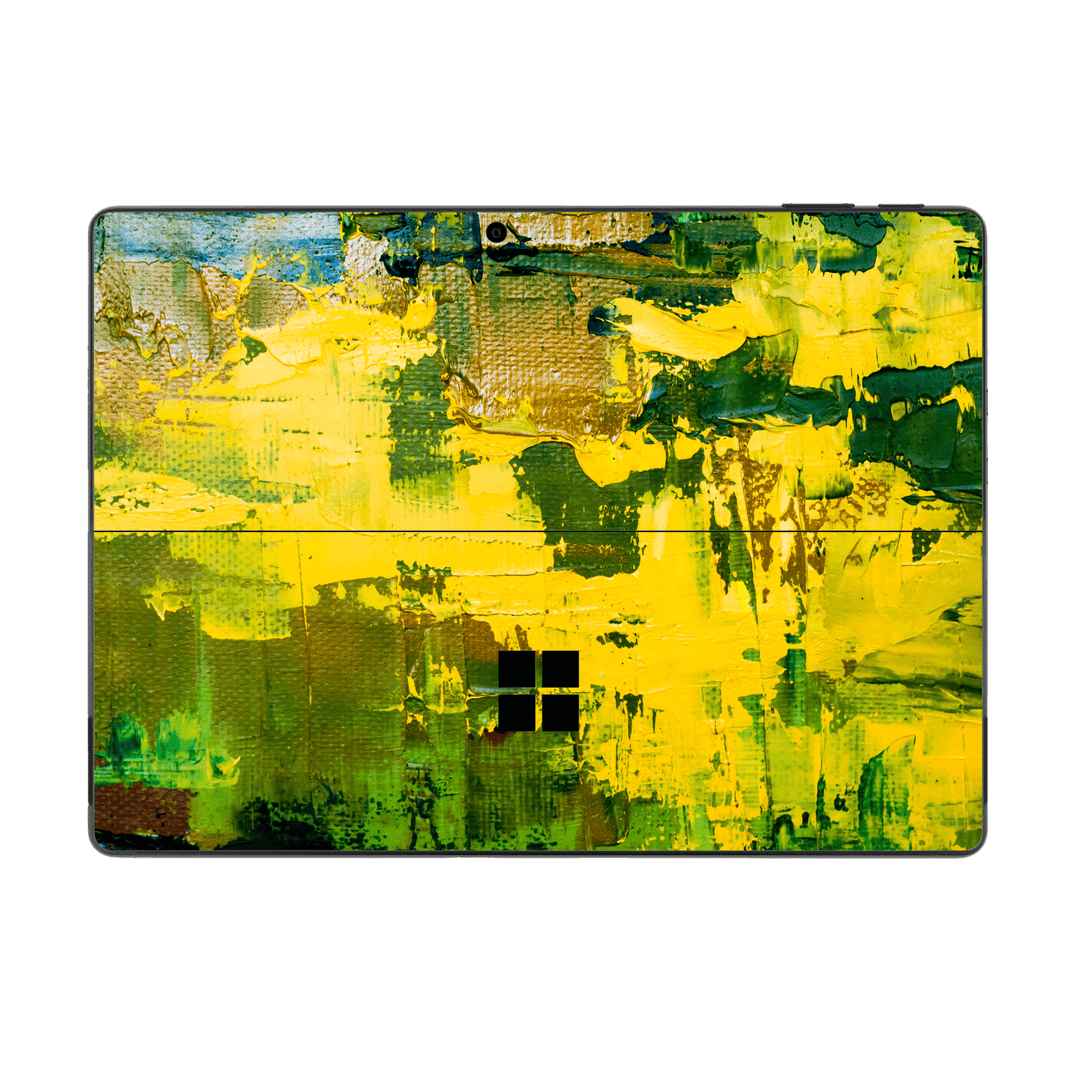 Microsoft Surface Pro 9 Print Printed Custom SIGNATURE Santa Barbara Landscape in Green and Yellow Skin Wrap Sticker Decal Cover Protector by EasySkinz | EasySkinz.com