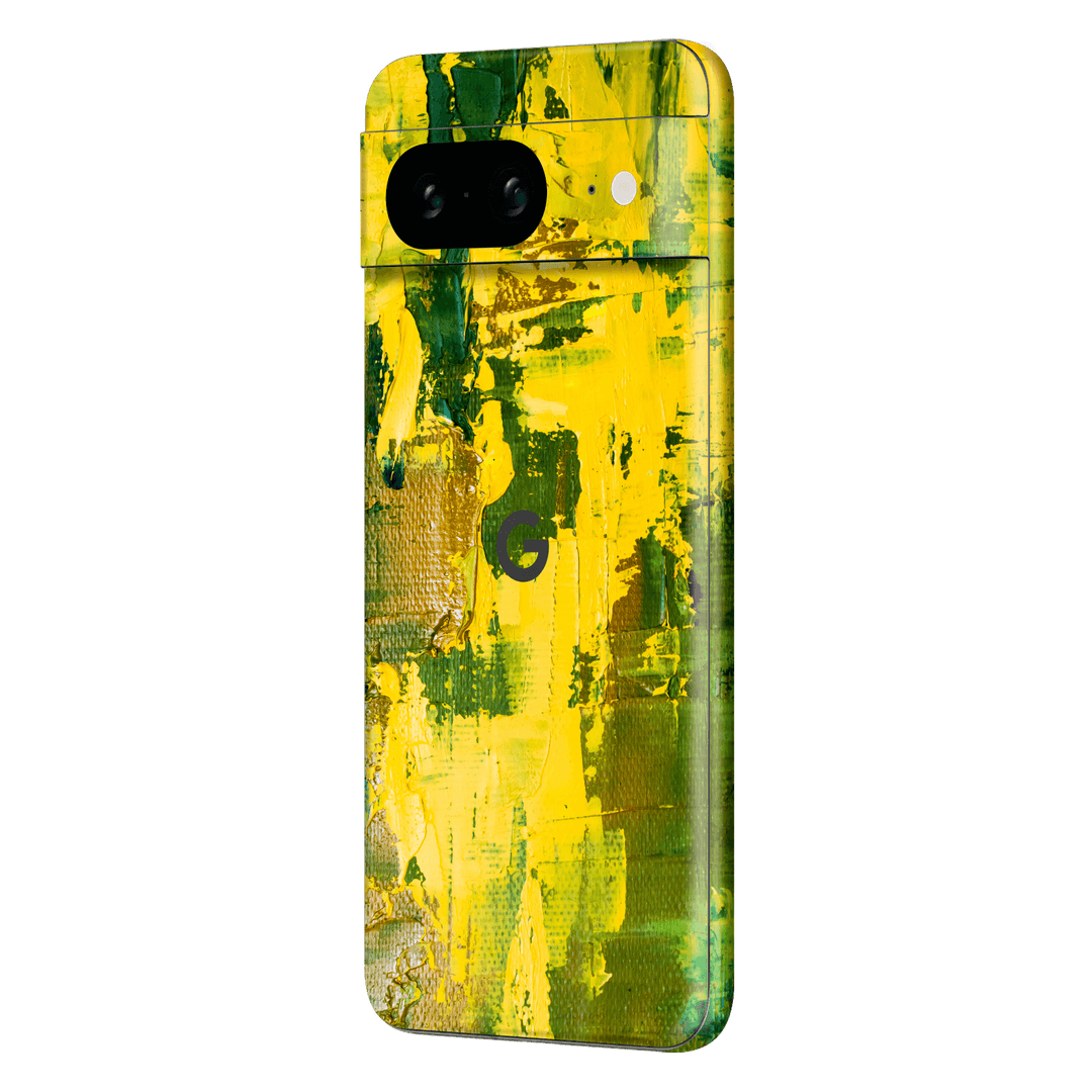 Google Pixel 8 (2023) Print Printed Custom SIGNATURE Santa Barbara Landscape in Green and Yellow Skin Wrap Sticker Decal Cover Protector by EasySkinz | EasySkinz.com