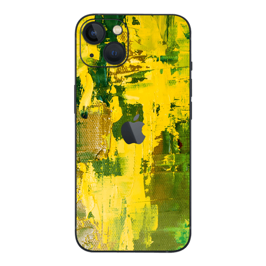 iPhone 15 Plus SIGNATURE Santa Barbara Green and Yellow Painting Skin - Premium Protective Skin Wrap Sticker Decal Cover by QSKINZ | Qskinz.com