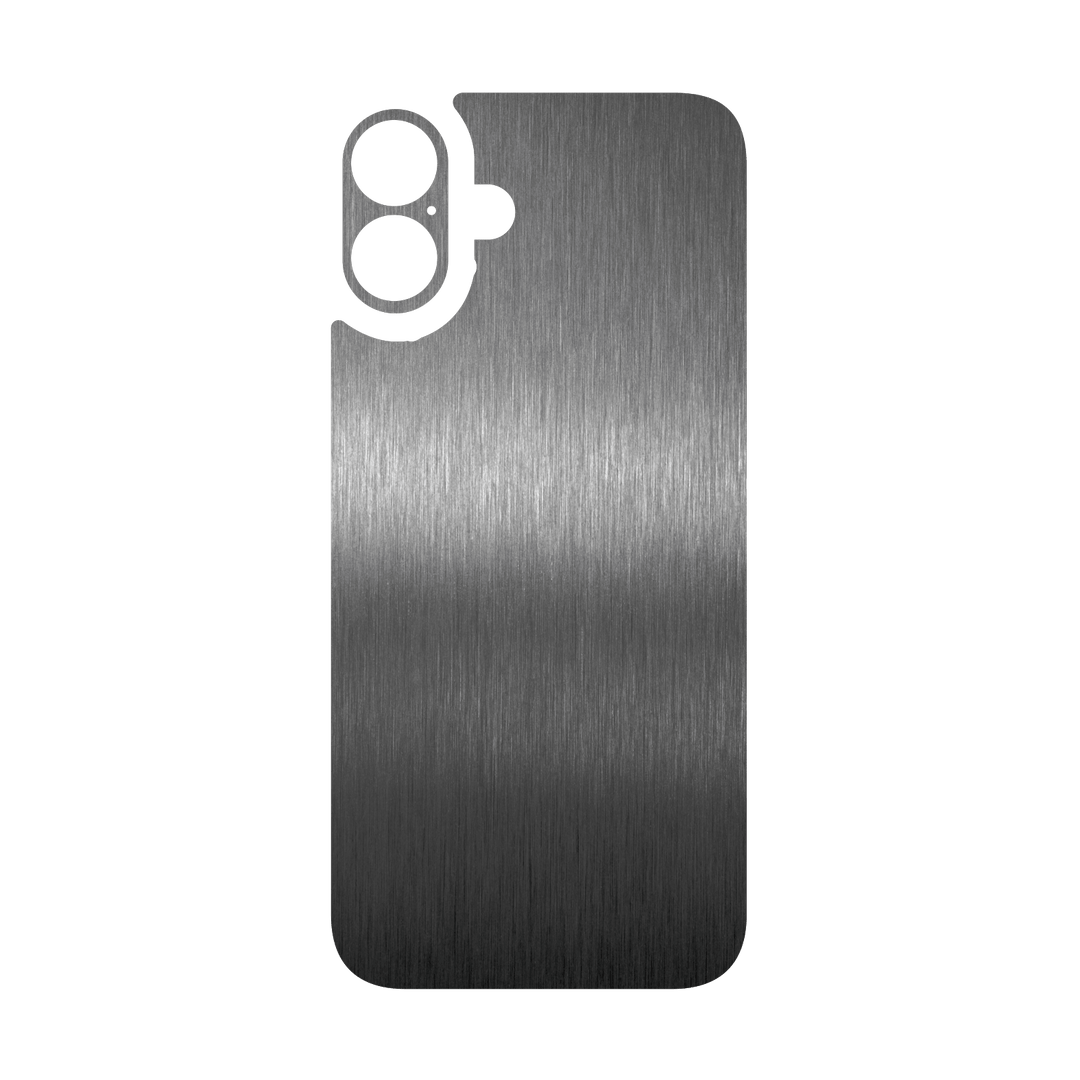 iPhone 16 Plus Qcaze - BRUSHED TITANIUM Metallic (Case + Skin Kit)
