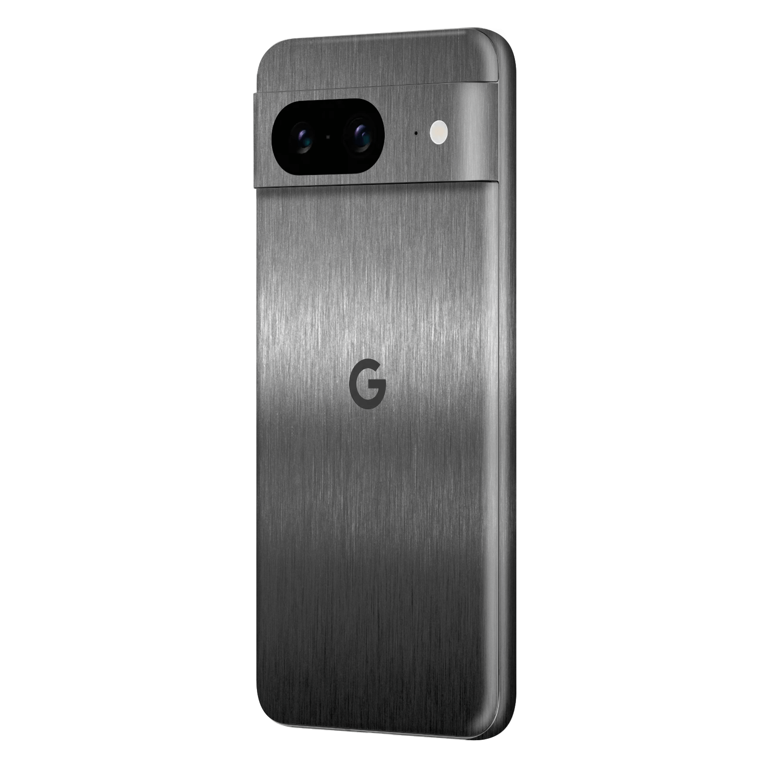 Google Pixel 8 (2023) Brushed Metal TITANIUM Metallic Skin Wrap Decal Cover Protector by EasySkinz | EasySkinz.com